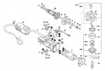 Bosch 3 601 C94 0D1 GWS 7-115 Angle Grinder Spare Parts